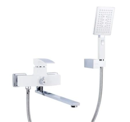 Смеситель Gappo G2207-7 для ванны излив 35 см, хром белый