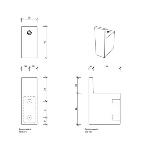 Decor Walther CT HAK1 Крючок , цвет черный матовый
