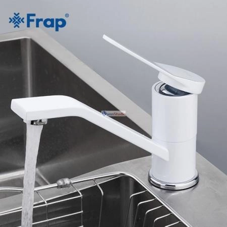 Смеситель для кухни Frap F4545 белый хром