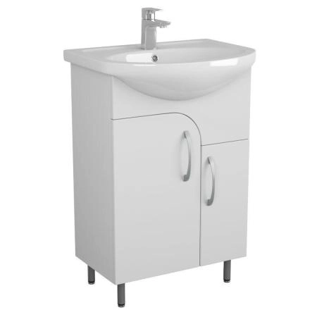 Тумба UNCORIA Лина 55 белая, под умывальник Уют