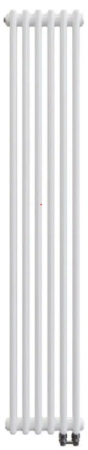 Zehnder Charleston Completto радиатор отопления 2-х трубный 1092х460х62 нижнее подключение верхний термовентиль V002 1/2" Ral 9016
