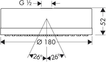 Axor Citterio 28489000 Верхний душ дождевая струя