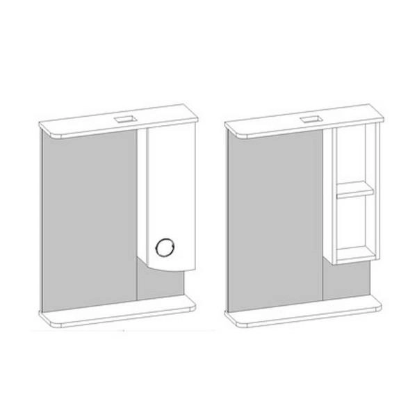 Зеркало-шкаф Ультра Corozo Флора 55/С