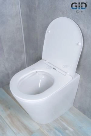 Унитаз Gid TRS-263 53 см приставной безободковый микролифт белый