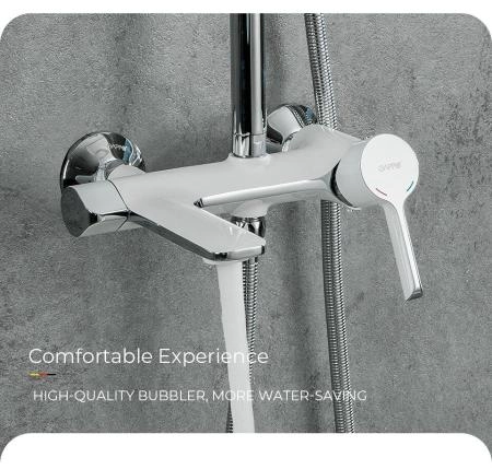 Душевая система Gappo G2403-8 белый/хром