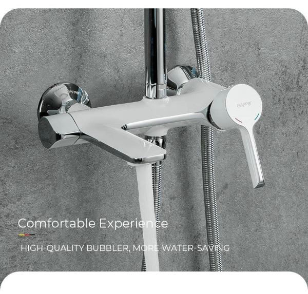 Душевая система Gappo G2403-8 белый/хром