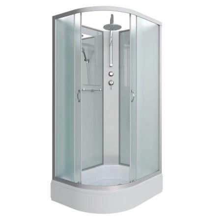 Душевая кабина Niagara NG-33084-14RBKT 1000х800х2100-2400 средний поддон  26см стекло матовое