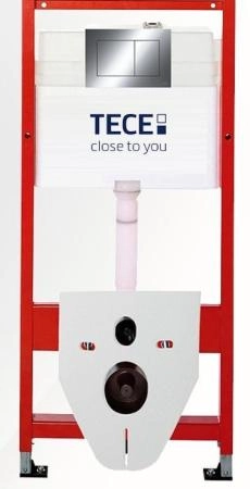 КОМПЛЕКТ TECE + beWash: 9400412 Инсталляция для подвесного унитазаTECE + BeWash Bogen Унитаз подвесной безободковый с сиденьем микролифт белый глянец 88313201 + 2111DP