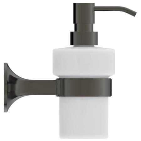 Ideal Standard La Dolce Vita Дозатор для жидкого мыла, подвесной, цвет: PVD Magnetic Grey/матовое стекло