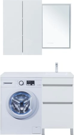 Тумба под раковину Aquanet Вега 48 белый глянец