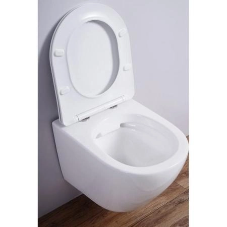 Унитаз Esbano AZALEA (White) подвесной безободковый микролифт