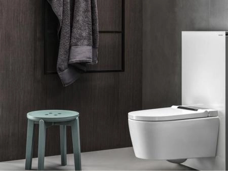 Унитаз-биде Geberit AquaClean Sela 146.224.21.1 (глянцевый хром) подвесной