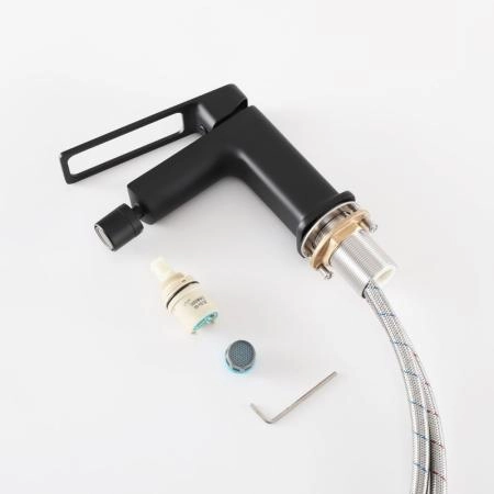 Смеситель Gid Niagara L057-BM-B для биде Черный матовый