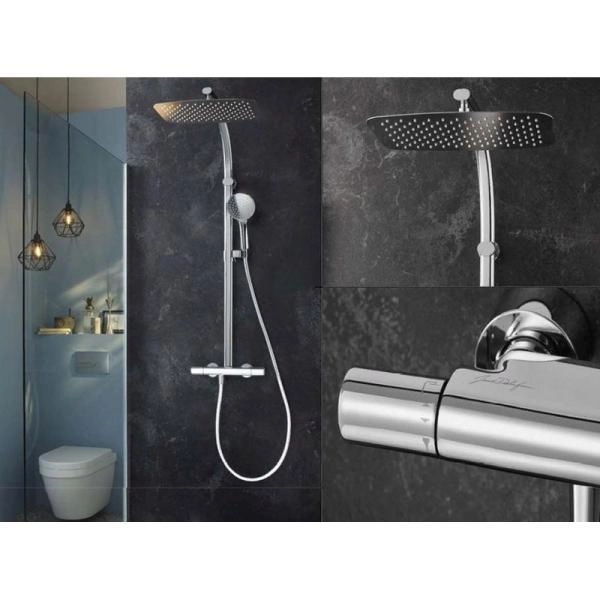 Душевая система Jacob Delafon TALAN E20642-CP термостат для душа,хром