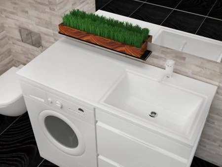 Раковина Marko Марсал 110 над стиральной машиной правая