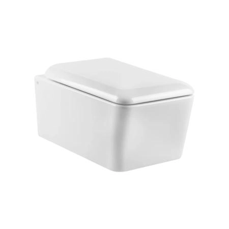 GESSI Унитаз подвесной 558х362 мм., в комплекте с крышкой-сиденьем с механизмом Soft Close, фурнитура хром, цвет белый глянцевый