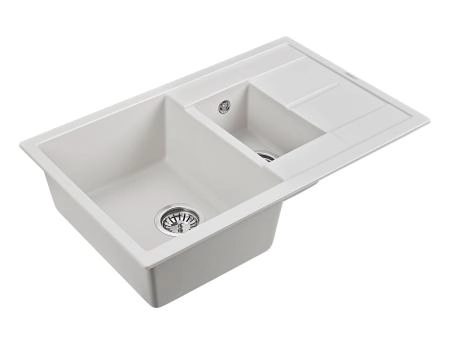 Мойка для кухни Paulmark FESTE, PM237850-WH, белый, 775х495 мм