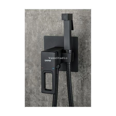 Гигиенический  душ Gappo G7217-6 встраиваемый, чёрный