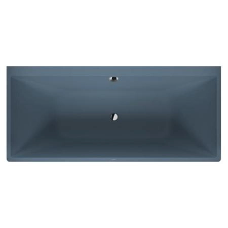 Duravit Vitrium Ванна пристенная 180x80см, с ножками, с2 наклонами для спины, прямоугольная, цвет: синий матовый