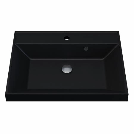 Раковина кварцевая Uperwood Classic Quartz 60 см, черная матовая, космос