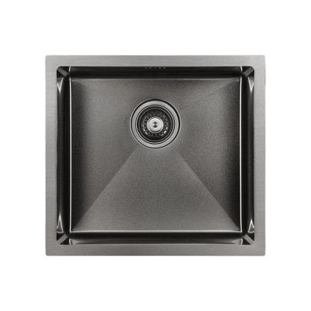 Кухонная мойка Paulmark MARX PM214844-GM вороненая сталь 480х440мм нерж. Сталь