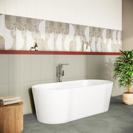 Ванна VitrA Geo 65380006000 180 x 80,5 см отдельностоящая акриловая прямоугольная белая