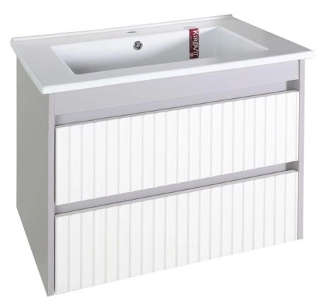 Тумба ASB-Mebel Мирано 85 Слоновая кость/Шиншилла серая напольная