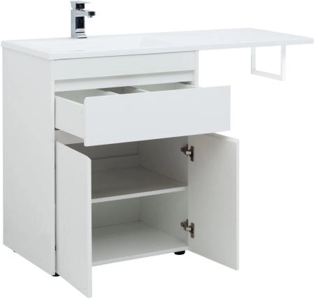 Тумба под раковину Aquanet Токио 68 белый (напольная, 1 ящик, 2 дверцы)
