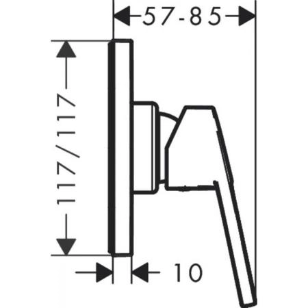 Hansgrohe 71612000 Logis Loop Смеситель для душа, хром