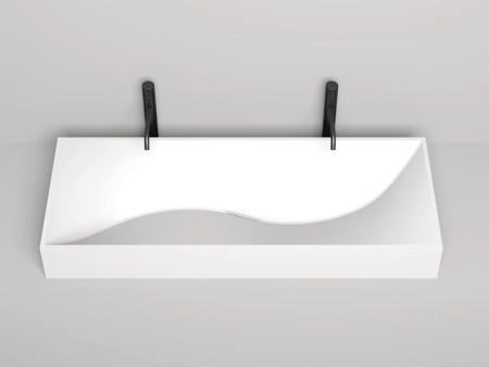 Раковина Salini SONATA S-Stone матовая 120x45 1401201M накладная