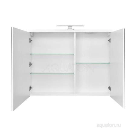 Зеркальный шкаф Aquaton Брук 100 белый 1A200702BC010