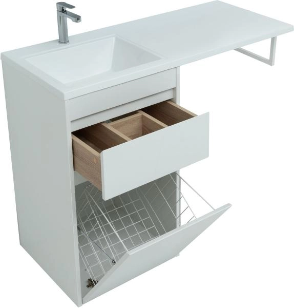 Тумба под раковину Aquanet Токио 48 белый (напольная, 1 ящик)
