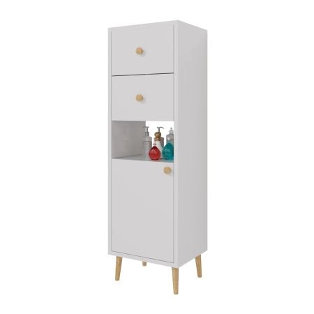 Шкаф напольный DREJA LUNO 99.2005 35 см, белый