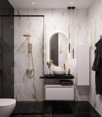 Столешница прямая Boheme FLAT NERO MARQUINA 810*460*70 869-080-NM