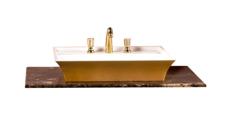 Столешница Boheme мрамор101см Emperador Dark см под LV-6 чашу 857-101-ED LV6