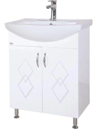 Тумба под раковину Bellezza Элеганс 55 напольная белая