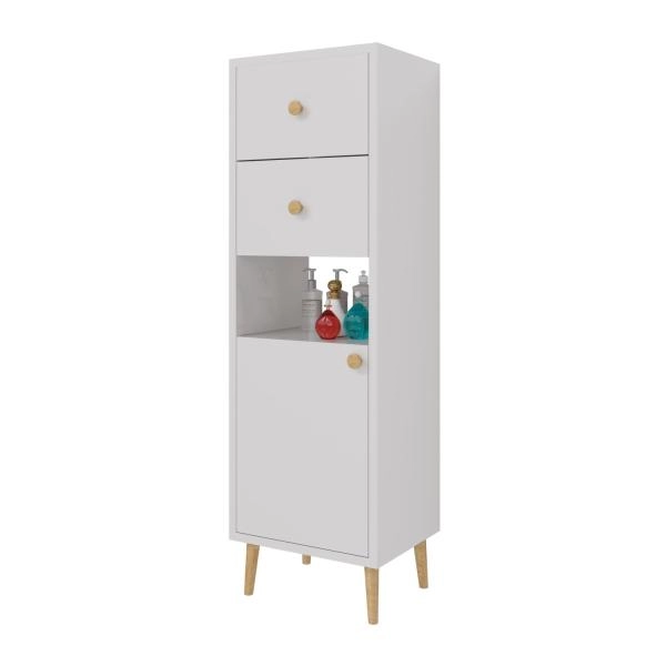 Шкаф напольный DREJA LUNO 99.2005 35 см, белый