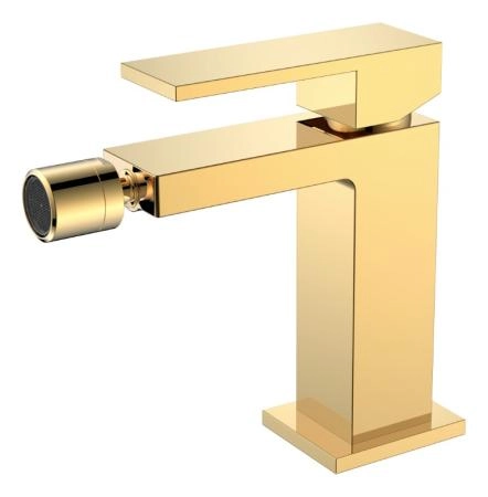 Смеситель для биде Boheme Qubic Shine Gold 476-G