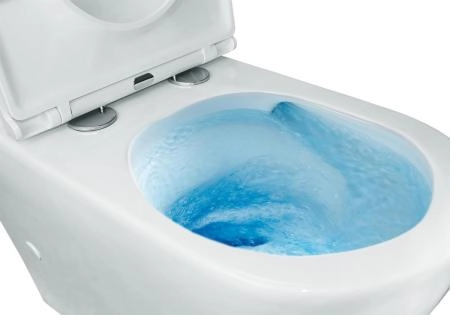 Унитаз напольный Azario Grado (ТОРНАДО) 665х380х845 безободковый с бачком и сидением (AZ-2141UQ1)