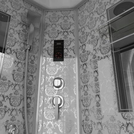 Душевая кабина Niagara Luxe NG-7715W (900x900х2150) низкий поддон стенки БЕЛЫЕ