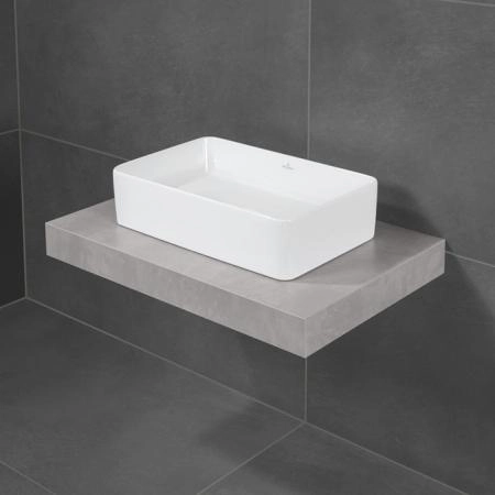 Villeroy&Boch Collaro Раковина накладная 56х36х14.5см., без отв., цвет: альпийский белый