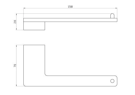 Держатель для туалетной бумаги без крышки WONZON & WOGHAND ECLIPSE, Глянцевое золото (WW-9116-LG)