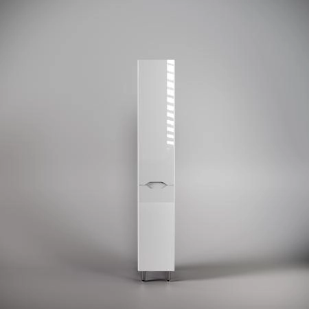 Колонна универсальная Style Line Марелла с корзиной, Люкс антискрейтч белый глянец, PLUS