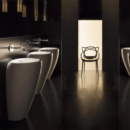 Laufen Alessi One Раковина пристенная 52х53х85 см, без отв., покрытие LCC, цвет: белый