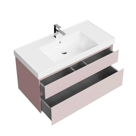 Тумба Kerama Marazzi CUBO КУБО CUB.100.2\MAL подвесная с ящиками 100, мальва матовая