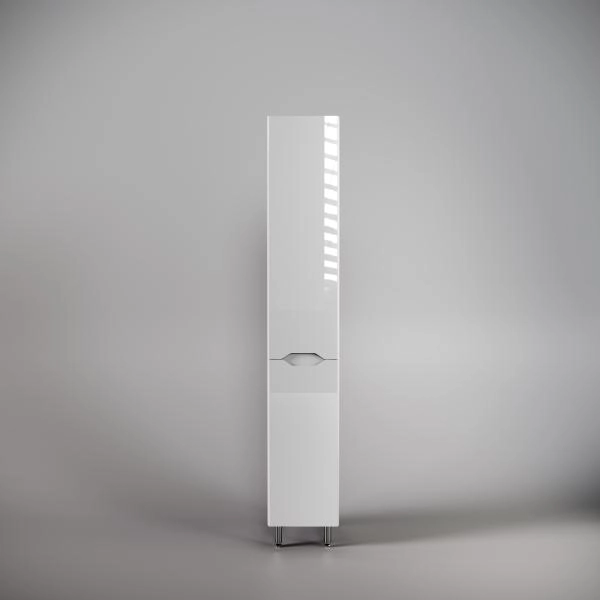 Колонна универсальная Style Line Марелла с корзиной, Люкс антискрейтч белый глянец, PLUS