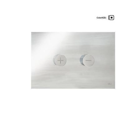 Панель пневматическая двойная OLI Trumpet 046199, нержавеющая сталь, глянцевый