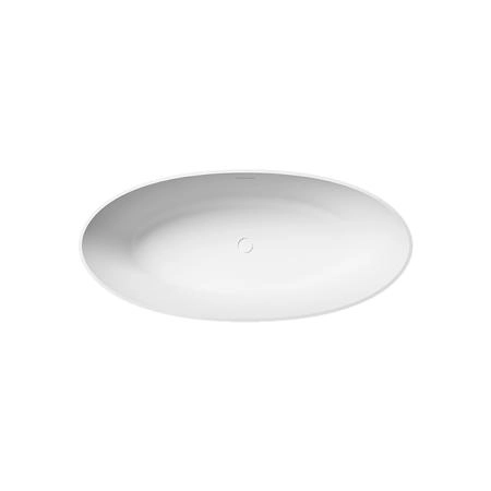 Gruppo Treesse Alma Ванна отдельностоящая 175х80х55 см, с сливом-переливом и сифоном, Solid Surface, цвет: белый матовый