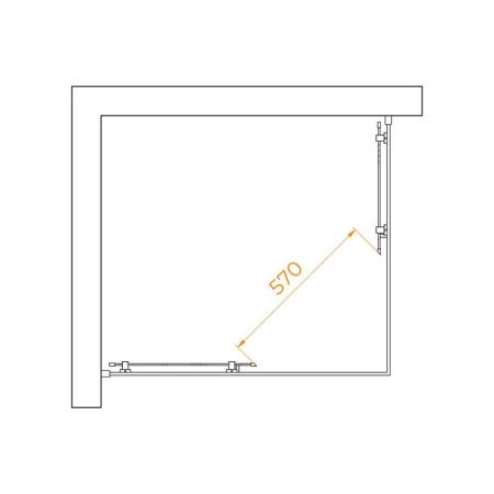 Душевой уголок RGW PA-040B Passage 90x100 Черный матовый матовое
