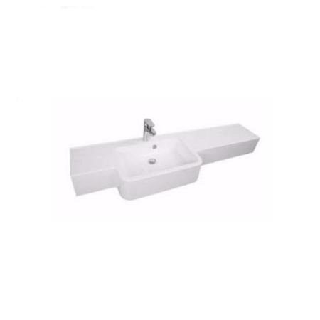 Раковина Акватон Hotel-B 140 1A709631PI01L литьевой мрамор левая